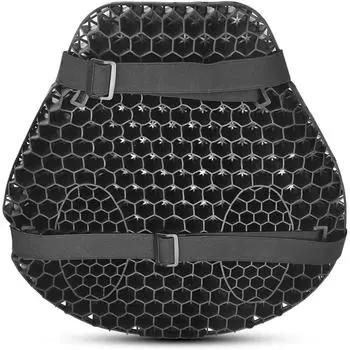 New Motorcycle Seat Cushion Gel Shock Absorption 3D Honeycomb Mesh Motorbike Seat Pad Quick-drying Protective Ride Saddle 2025 чёрный