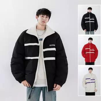 Новый национальный стандарт 85% содержания кашемира, двусторонний пуховик, утолщенный воротник-стойка, парный стиль, одинаковый стиль для мужчин и женщин JS3992 M