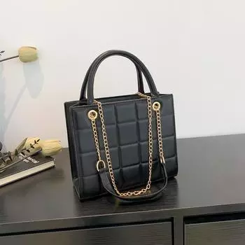 New niche high-end underarm bag women s 2024 Korean version commuter shoulder bag fashionable versatile oblique span bag square bag чёрный