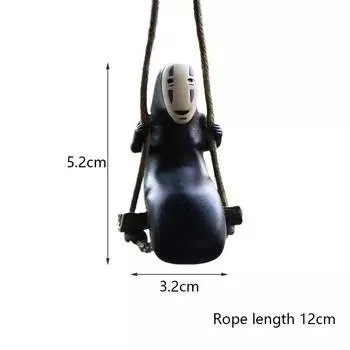 New No Face Man Car Pendant Hanging Swing for Car Rearview Mirror, Home, Office