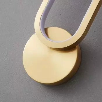 New Nordic Minimalist Copper LED Wall Lamp Living Room Background Wall Modern Creative Bedroom Bedside Lamp Interior Lighting warm light 3000K