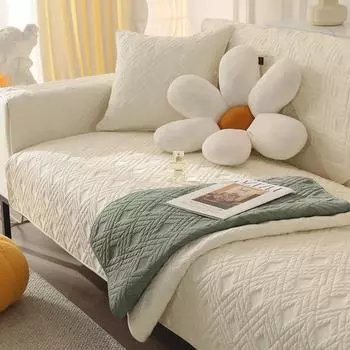 New Nordic Minimalist Sofa Mat Selling Four Season Pure Cotton Anti Slip Cushion Winter Sofa Cover Cover Cover 70*70cm