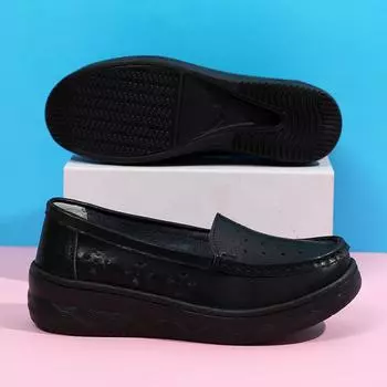 New nurse shoes women s soft sole breathable non-slip not tired feet thick sole heightening medical special comfortable white single shoes 34