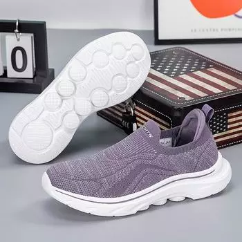 New one-pedal mother shoes soft-soled non-slip women s shoes light and breathable elderly shoes middle-aged and elderly walking shoes casua 36