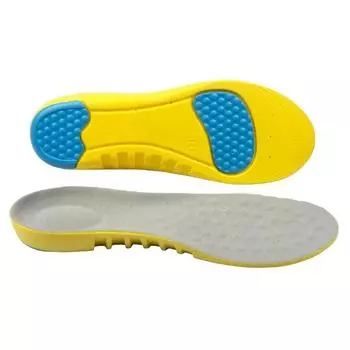 New Orthopedic Insole EVA Arch Support Pads Sport Sole for Sneakers Basketball Shoes Sweat Breathable Men s and Women s Insoles S EU34-37 жёлтый