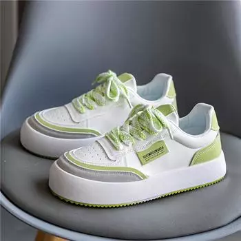 New Patchwork Soft Leather Breathable Mens Shoes Student Lace-up Flat Shoes Mens Casual Sneakers Luxury Designer Platform Shoes 39 чёрный