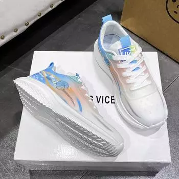 Новые кроссовки с узором повседневные беговые летние модные противоскользящие походные сетчатые дышащие спортивные туфли для тенниса женские 36