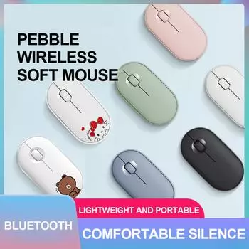 New Pebble Mute Mouse M350 Bluetooth Dual Mode Wireless Mouse 2.4GHz Office Mouse Multiple Styles To Choose From