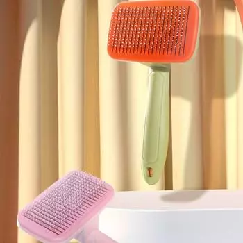 New Pet Cleaning Brush Multi-purpose Removal Floating Hair Tool Durable Pet Massage Supplies Fast Pet Hair Removal Comb оранжевый
