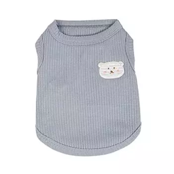 New pet clothes summer teddy bear small and medium dog clothing thin breathable pullover dog vest S
