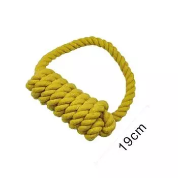 New Pet Dog Chewing Rope Toy Clean Teeth Durable Braided Cotton Rope Pet Molar Toy For Small Medium Large Dogs Supplies зелёный