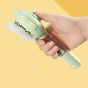 New pet spray comb cat groomer spray water to remove floating hair cats and dogs needle comb pet cleaning supplies серый