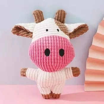 New Pet Toys Plush Dog Teeth Bite Resistant Toys Cute Animal Shape Lion Rabbit Squeaky Toy Dog Toys Interactive Dog Plush