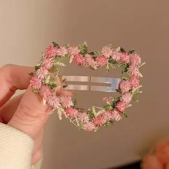 New Pink Flower Star Heart Gemotric Hair Clip For Women Girls Sweet Hair Ornament Hairpin Hair Claw Fashion Hair Accessories