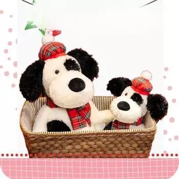 New Pirate Dog Plush Toys English Spotted Dog Doll Baby Gifts To Soothe Doll 40cm