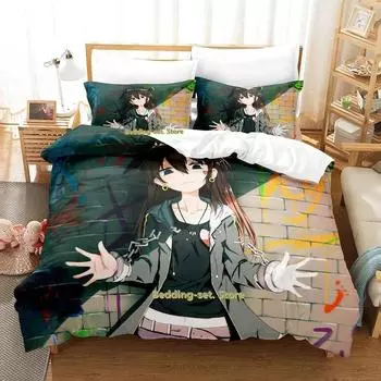 New Pixiv Fantasia T Bedding Set Cartoon Anime three-piece set Adult Kid Bedroom Duvetcover Sets 3D Kawaii Girls 70x133cm 2pcs