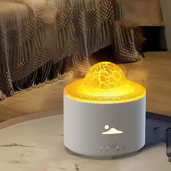 New Planet volcano aromatherapy machine Humidifier Home bedroom colorful atmosphere lamp desktop fragrance machine белый