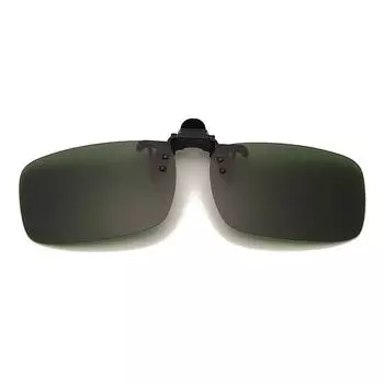 New Polarized Photochromic Lenses Clip on Sunglasses Car Driver Goggles Anti-UV Sun Glasses Driving Eyewear Accessories dark green