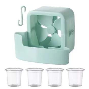 New Portable Fan Refrigeration Accessories Set Quick Cooling Floor Fan Non Perforated Fan Box Suspended Ice Cooler Summer