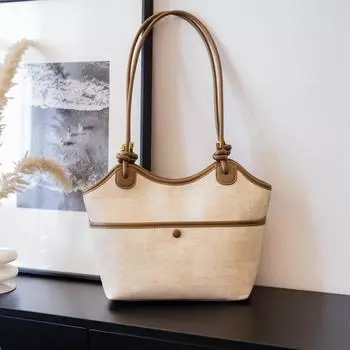 New Portable Vegetable Basket Bag Fashion Versatile Trend Niche High-end Shoulder Underarm Bag Tote Bag