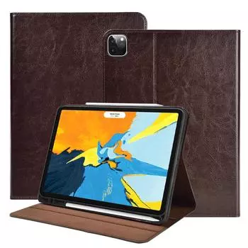 New pre-sale: iPad Air 4 10.9 2020 genuine leather case with pen slot cover. 10.9 розового золота
