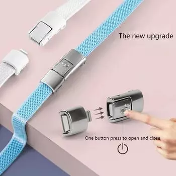 New Press Lock Shoelaces Without ties Gradient Flats Elastic Laces Sneakers Kids Adult No Tie Shoe laces for Shoes Accessories 100cm