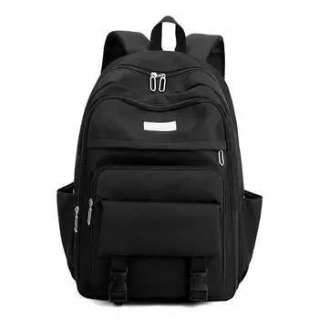 New primary and secondary school school bags, large-capacity load reduction, casual backpacks, fashion travel, computer backpacks чёрный