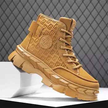 New Products 2025 Autumn Men Trend Shoe Fashion Lightweight Non-slip Outdoor Solid Color Male Sneakers ,Men s Casual Dress Shoes 39 хаки