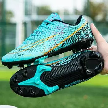 New professional football shoes men s and women s AG long nails TF broken nails youth students grass game training shoes 35