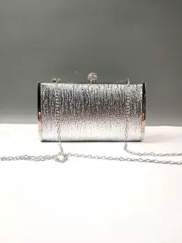 New pu bag banquet bag fashion dinner bag bark pattern branch handbag casual trendy luxury handbag чёрный