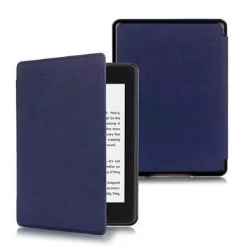New PU Leather Magnetic Case Cover Protective Shell Smart New Kindle (10th Gen 2019) темно-синий