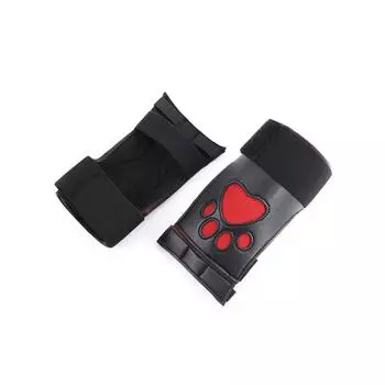 Новые наручники из искусственной кожи для секса, ролевая игра «щенок», собачьи перчатки, наручники на запястья, лапы с мягкой подкладкой, кулачки, БДСМ бондаж, фетиш-аксессуары CHINA