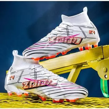 New Putian youth football shoes student grass long nails men and women broken nails green shade training shoes football 35