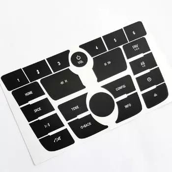 New Radio Audio Button Repair Decal Sticker Black For Buick Verano 2012-2015/ Encore