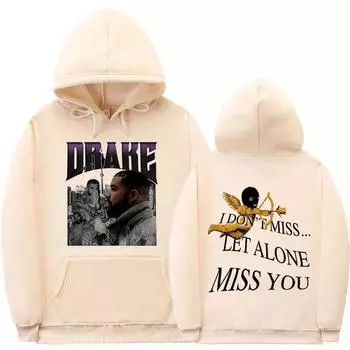 Новые толстовки с капюшоном Rapper Drake Drizzy Print Hoodie XS