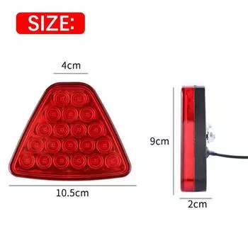New Red Car Triangle Rear Brake Stop Light Warning Strobe LED Safety Indicator Lamp
