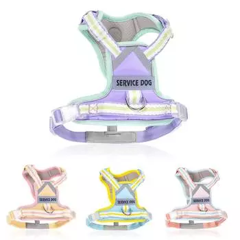 New reflective dog harness, dog harness with customizable name and ID, cute style petleash, explosion-proof dog collar S