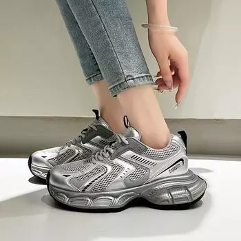 New Retro Anti slip Lightweight Versatile Dad Shoes For Women Sneakers Breathable Running Shoes Outdoor Sport Casual Shoes 35-40 35