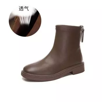 New retro Martin boots women s 2025 autumn and winter thick heel short boots women s versatile British style thin boots casual women s boots tide 35