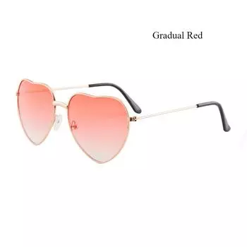 New retro metal love sunglasses, peach heart ocean piece sunglasses women s heart-shaped fashion sunglasses