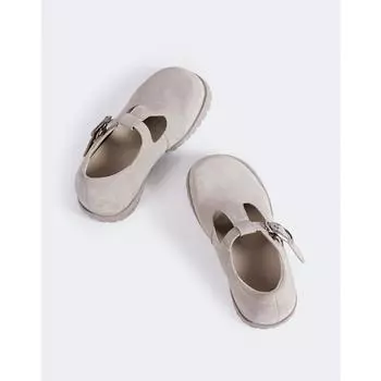 New retro shallow mouth casual wear leather Mary Jane shoes women s versatile comfortable soft sole one-word buckle single shoes 35