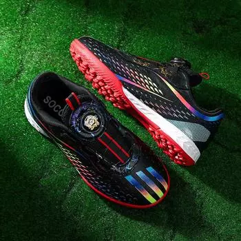 New rotary buckle children s football shoes boys and girls primary school students indoor grass non-slip and wear-resistant sports shoes 29
