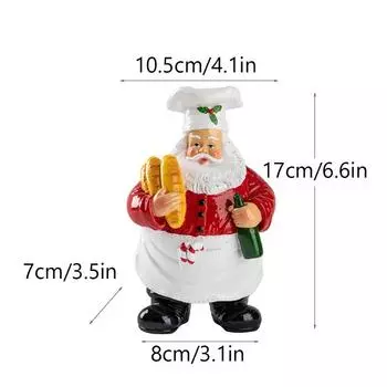 New Santa tabletop Christmas ornaments ornaments Home dining table Christmas resin crafts