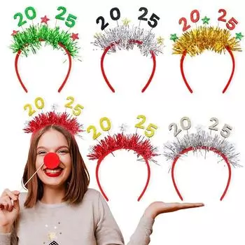 New Sequin New Year Hair Hoop Event Party Digital Party Props Headress Party Decorations Headwear Christmas