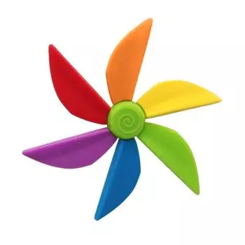 New Seven Color Rotating Windmill Silicone Straw Cap Detachable Silicone Straw Dust Overflow Prevention Water Cup Accessories