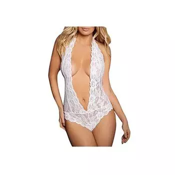 Новое сексуальное нижнее белье, сексуальный открытый прозрачный комбинезон-трикини с вырезом на шее, соблазнительный костюм S