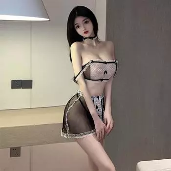 Новый сексуальный кружевной кружевной секс-костюм с перспективой сетчатая одежда соблазняет женщин с разрезом горничная One size