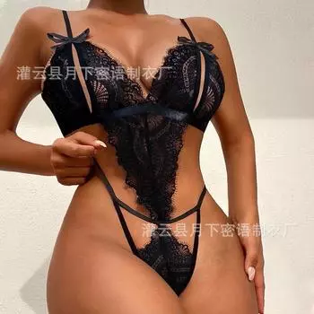 Новое сексуальное красное кружевное боди-молочко страсть соблазн перспектива секс нижнее белье S