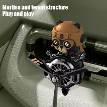 Новый Shake Head Little Bear Pilot Автомобильный освежитель воздуха Духи Автомобильный салон Духи Клип Освежители воздуха Украшения для автомобиля Аксессуары