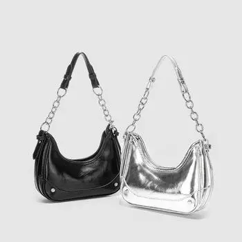 Новые сумки через плечо, женская подмышечная сумка, усовершенствованная сумка на цепочке, ретро-модная тенденция, маленькая квадратная сумка для отдыха, универсальные сумки через плечо